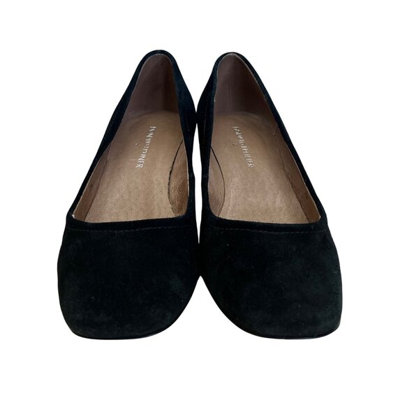 Donald J Pliner Women’s Black Kid Suede Jevi-KS Block Heel Pumps Size 6.5M - Picture 2 of 10